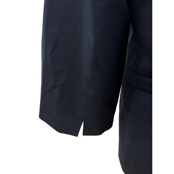 J.Crew Women’s Black Peplum Jacket Button-Front Stylish Design Size 8 - Picture 4 of 7